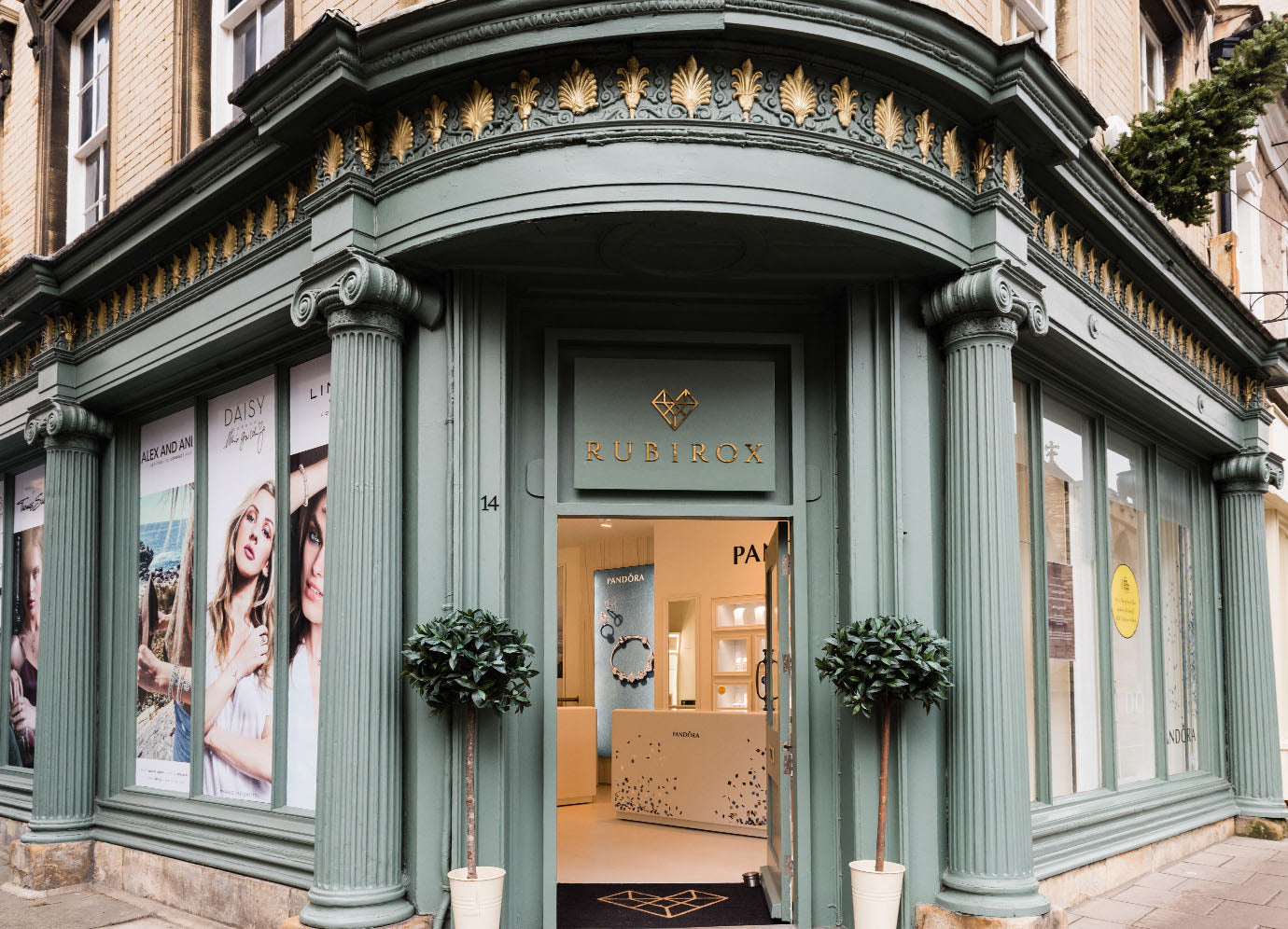 The RUBIROX shopfront on St Mary's Street, Stamford